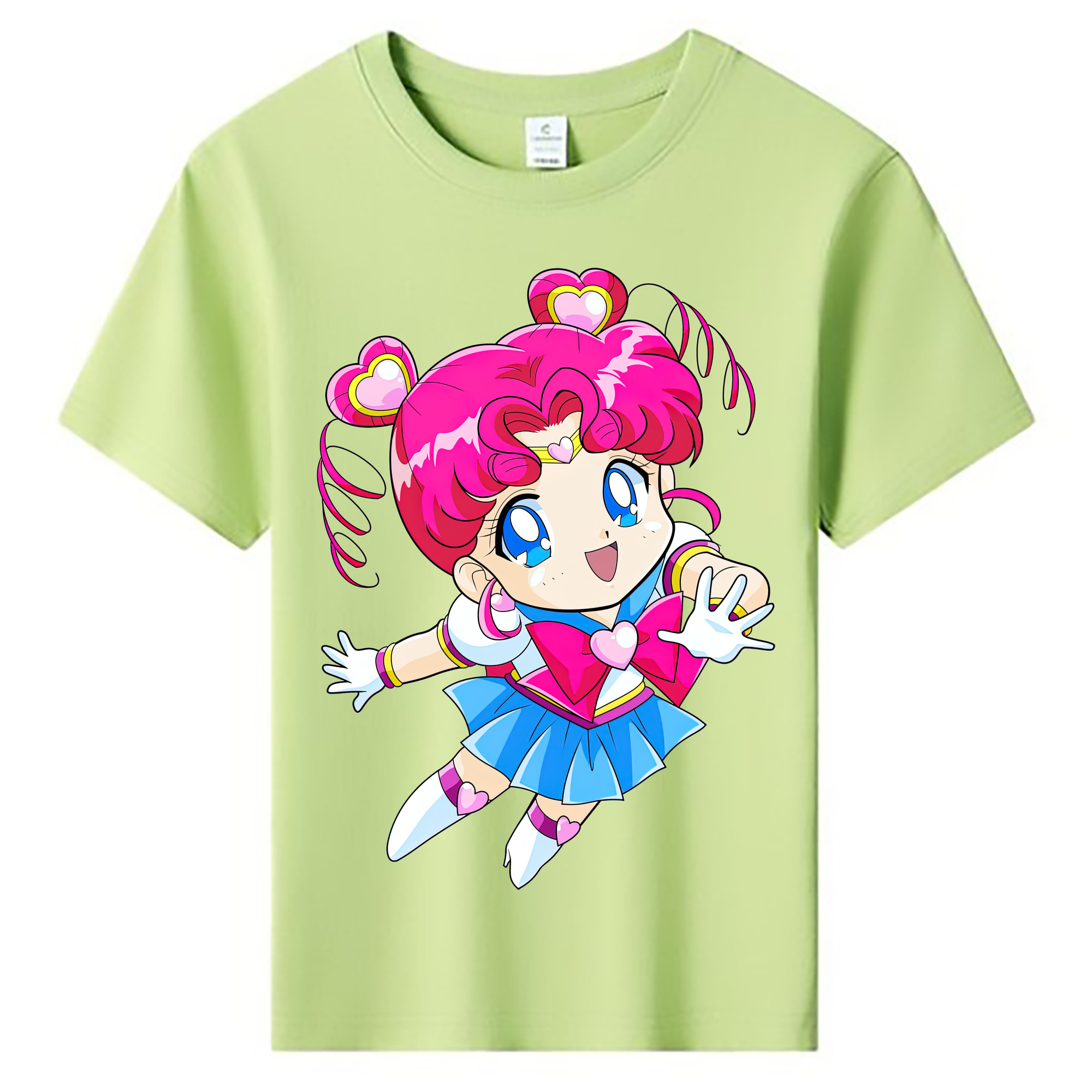 （画像用） 美少女戦士セーラームーン ちびうさ Sailor Moon Chibiusa Tsukino Usagi Small Lady Serenity 綿100％キッズTシャツ（フロントプリント）
